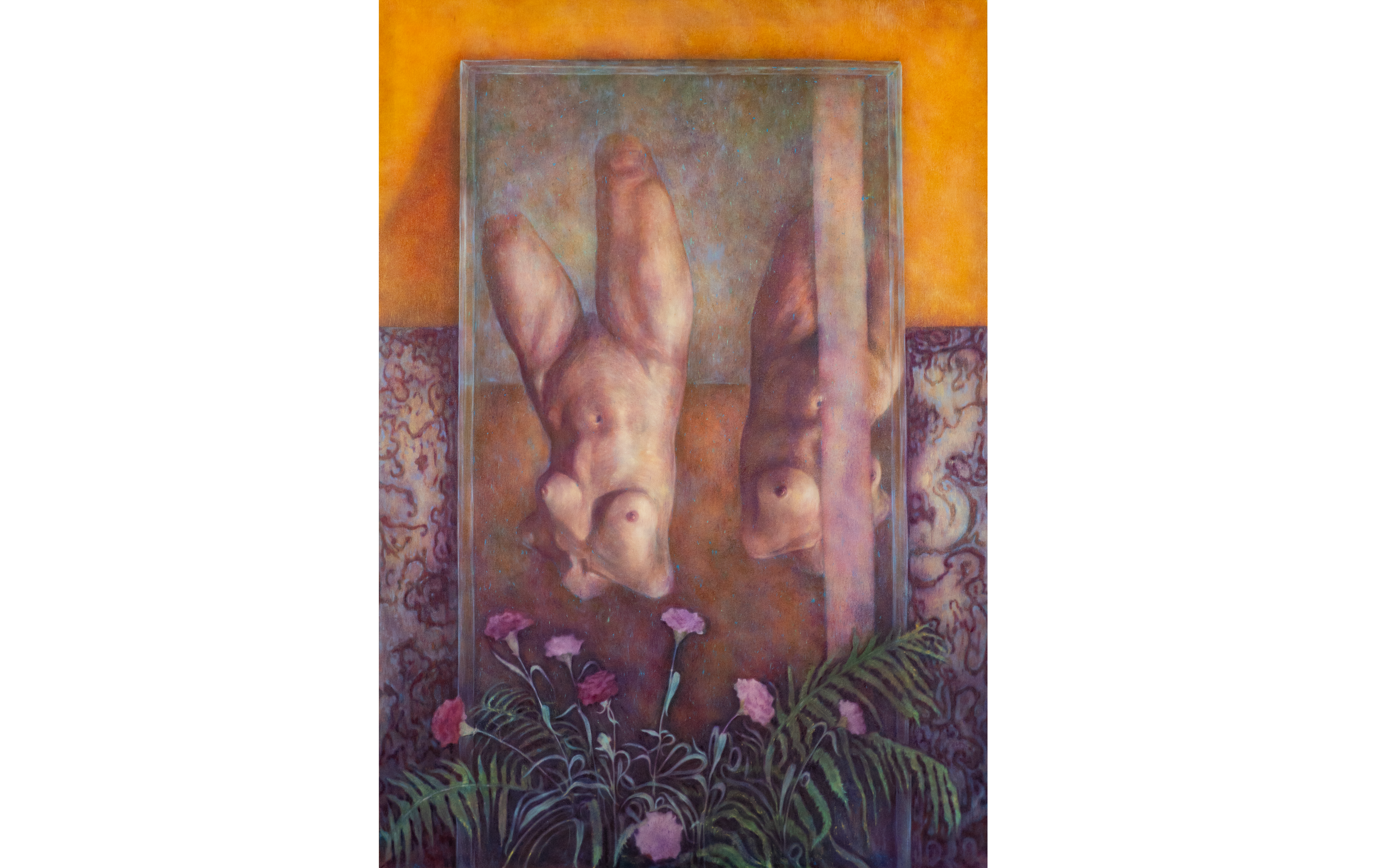 Reflection, 2021, oil on canvas, 200x140cm