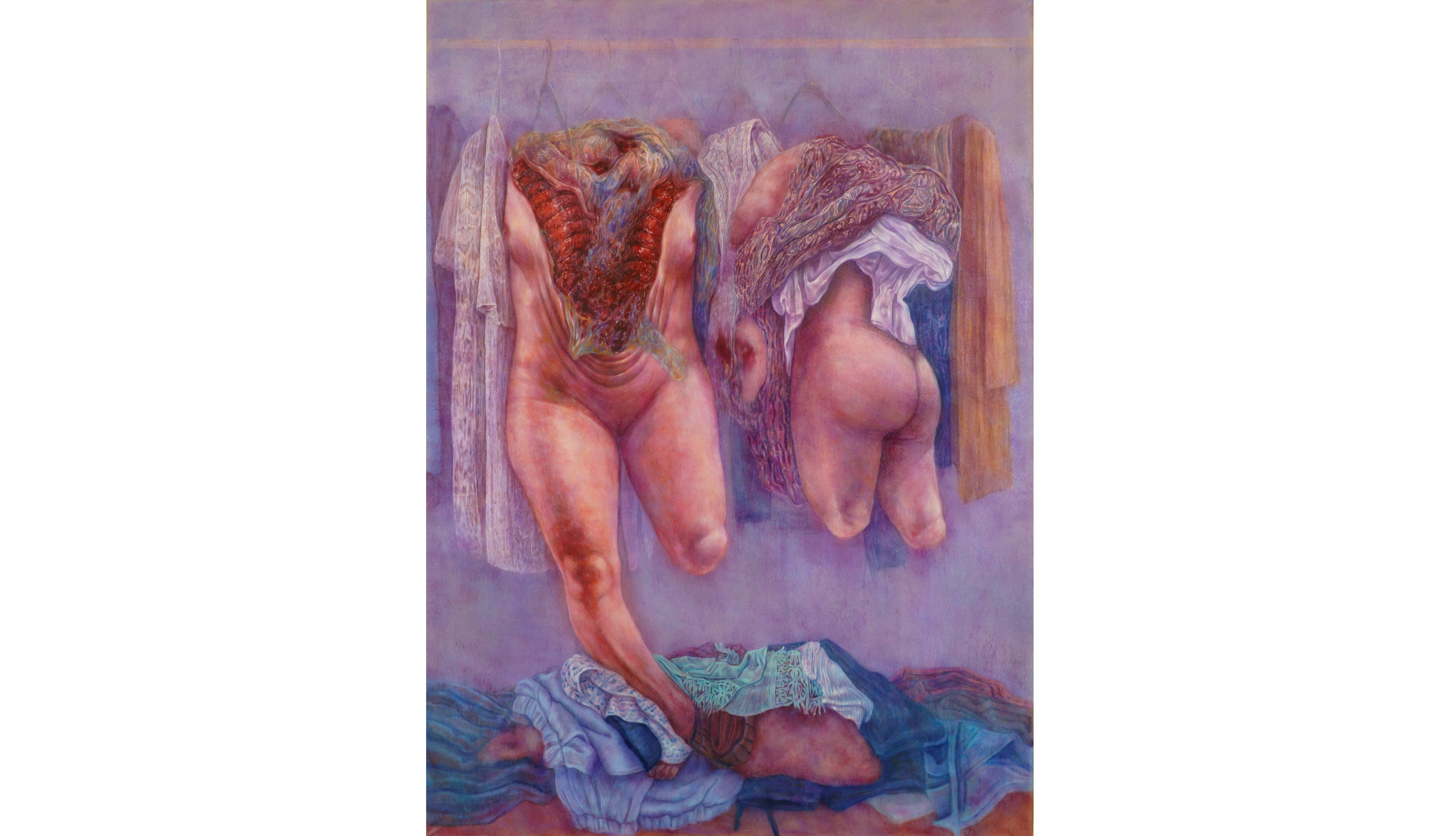 Uncovered, 2021, oil on canvas, 180x135cm